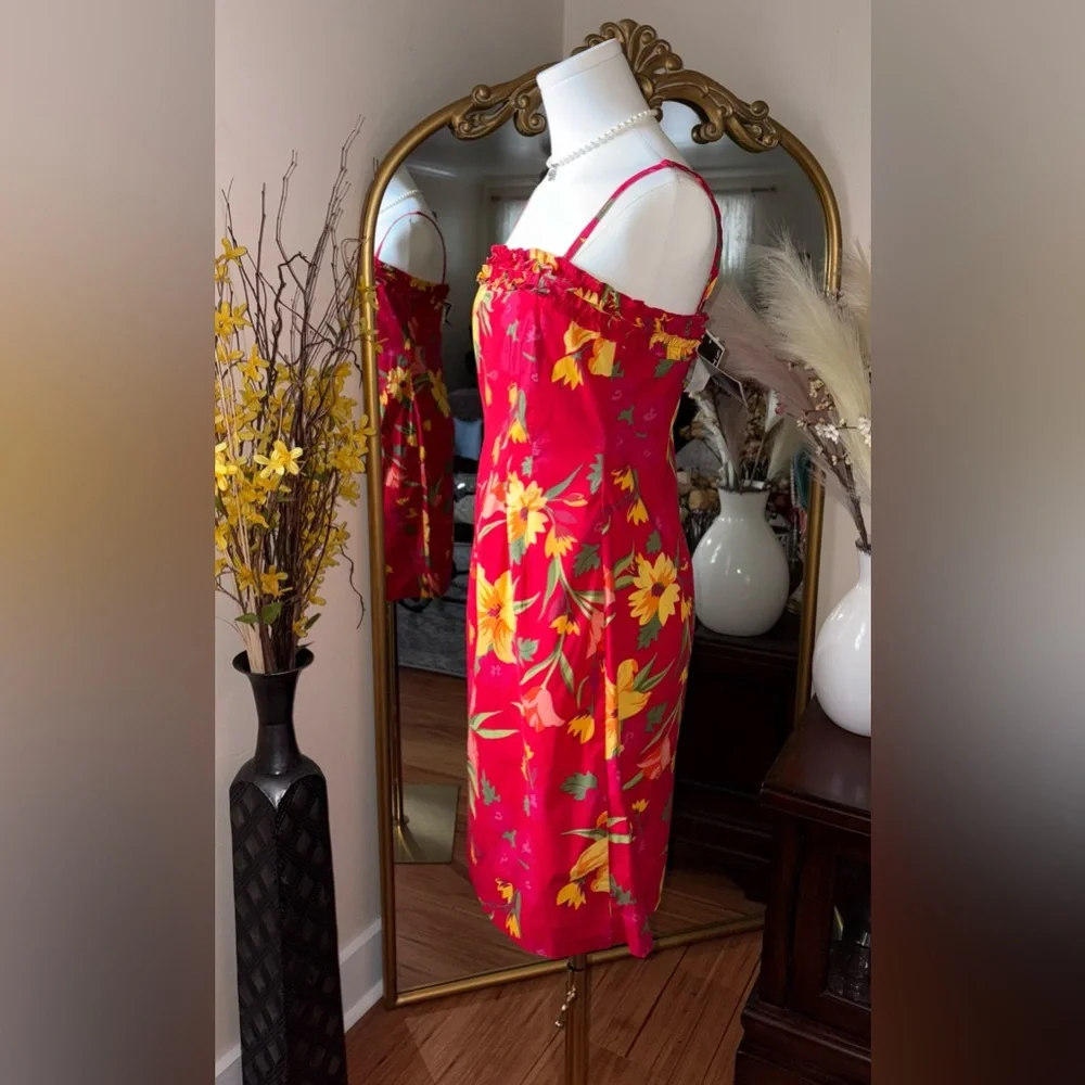 Vintage Y2K Giorgio Fiorlini Womens Dress Size 6 Floral NWT - Picture 3 of 11